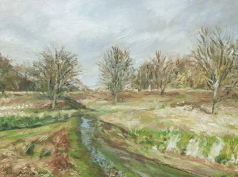 Richmond Park (öljy pellavalle)