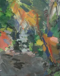 Metsäpolku ei. 20 (akryyli kankaalle)