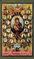 Vladimirin neitsyen apoteoosi, 1668.