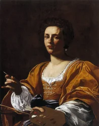 Artemisia Gentileschin muotokuva, 1623-1626.