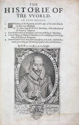 Nimisivu Sir Walter Raleighin The Historie of the World -julkaisusta, 1600-luku