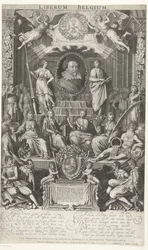Frederick Henry uskonnon ja vapauden suojelijana, 1628 Liberum Belgium (otsikko esineessä)