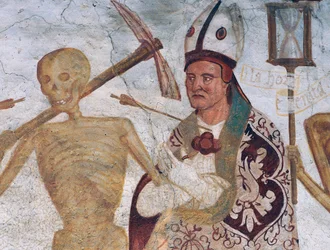 Piispa ja kuolema, yksityiskohta Kuoleman tanssista