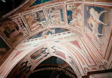 Episodes of the Life of Saint Martin (pyhän Martinin elämä) – Simone Martinin (1280-1344) maalaus Fresko