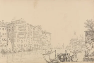 Albumi 30 katselukertaa Tirolissa ja Italiassa: Näkymä Grand Canalille 9. marraskuuta 1840