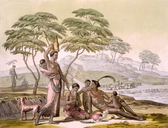 Nide II, kaakkoisrannikko: musta väestö, noin 1820-40.
