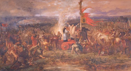 Battle of the Standard, Northallerton, Yorkshire, 22. elokuuta 1138, 1880.