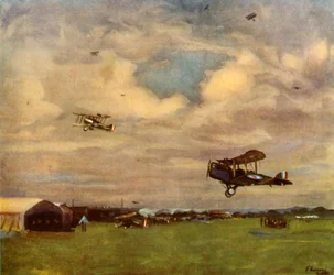 "Lentopaikka vuonna 1918", 1944.