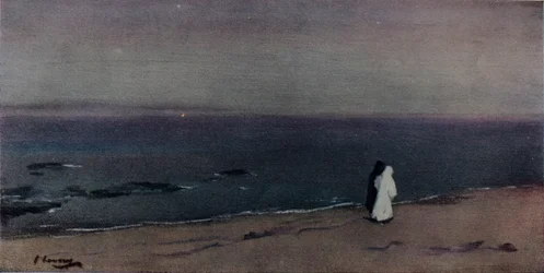 Merenranta kuunvalossa, n. 1908