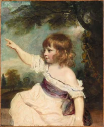 Muotokuva Francis George Haresta 1786-1842, joka tunnetaan nimellä Master Hare, 1788-1789.