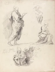 Sheet of Figure Studies from Raphael