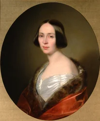 Kreivitär Luise Trofimovna Golitsynan muotokuva 1810-1887, os. Baranova, 1840-luvun alku