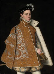 Prinssi Alessandro Farnesen (1545-1592), myöhemmän Parman ja Piacenzan herttuan, muotokuva