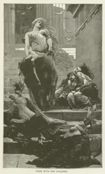 Niobe lastensa kanssa