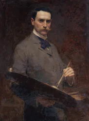 Omakuva, n. 1896 (öljy kankaalle)