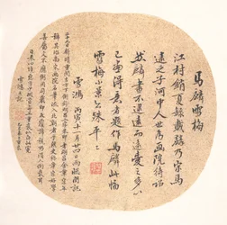 Snow Plum (albumilehti; muste silkille)