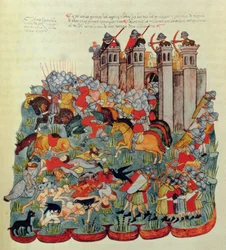 Taistelukohtaus Biblia de la Casa de Albasta