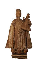 Lehtipuuveisto madonnasta ja lapsesta, espanjalainen siirtomaa (kovapuu)