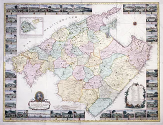 Mallorcan saaren kartta, 1785