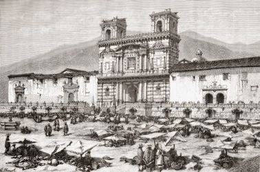 Katedraali, Independence Square eli La Plaza Grande, Quito, Ecuador