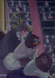 Alhambran parveke noin 1912 (öljy kankaalle)
