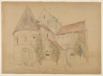 Luonnos Pyhän Nikolauksen kirkosta, Caen, Ranska