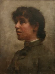 Taiteilijan vaimon Elizabeth Forbesin muotokuva