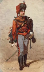 Univormututkimus Stanislao Grimaldi del Poggetton piirustus