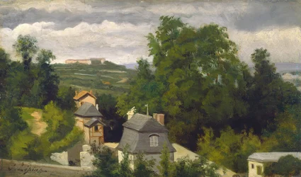 Näkymä Caenin esikaupunkialueella, 18721875.