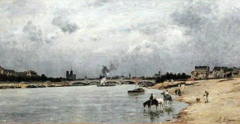 Austerlitzin silta, Pariisi (öljy kankaalle)