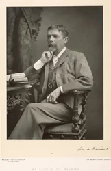 George du Maurier (1834-96), taiteilija, sarjakuvapiirtäjä ja kirjailija, muotokuva
