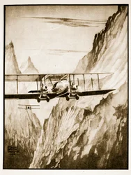 Kabulin evakuointi, kuvitus John Hamiltonin teoksesta Flying Memories