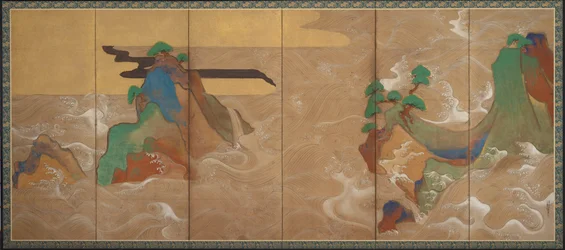Aallot Matsushimassa 1600-luvulla.
