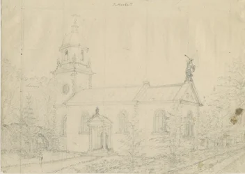Patshullin kirkko: lyijykynäpiirros, nd [1762-1802]