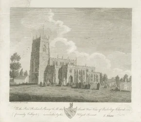 Penkridge Church: kaiverrus ja [1700-luvun loppu] (tulostus)