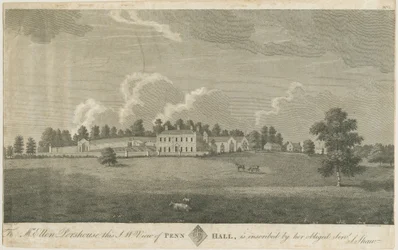 Penn Hall: kaiverrus, nd [18. vuosisadan loppupuoli] (painokuva)