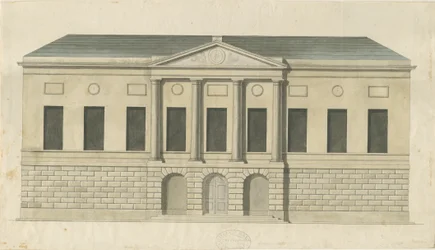 Stafford - County Gaol: vesivärimaalaus, nd [n. 1794] (maalaus) (maalaus)