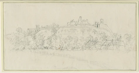 Tutbury Castle: lyijykynäpiirros, nd [1762-1802]