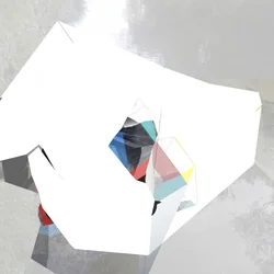 Värikäs geometrinen abstrakti