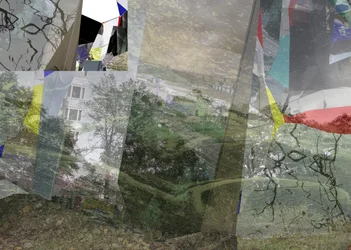 Surrealistinen kerroksellinen kaupunkimaisema