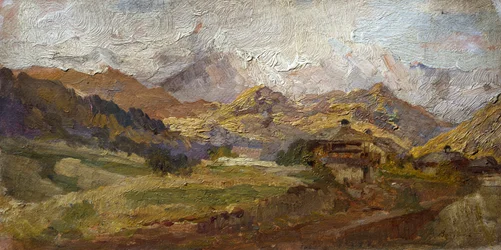 Mount Spluga, kirjoittanut Stefano Bersani (1872-1914)