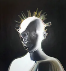Surrealistinen abstrakti muotokuva
