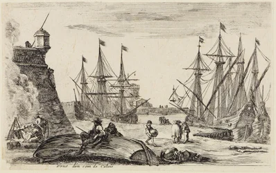 Näkymiä merisatamista (Vues de ports de mer): Näkymä Calais’n sataman nurkkaan