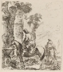 Maisema ratsumiesten kanssa, 1646.
