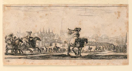 Levy 12, teoksesta "Joidenkin joukkojen käyttäytymisen, tykkien ja kaupunkien hyökkäysten suunnittelu"