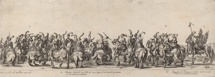 Kolmekymmentä jousimiestä ja sivua, 1633.