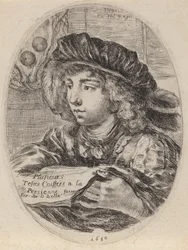 Otsikkosivu useille päille, jotka on peitetty Louvrella, 1650.