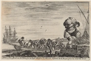 Nimisivu merisatamien näkymille, 1647.
