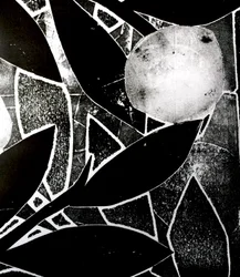 Kuupuu, 2016 (monoprint-kollaasi)