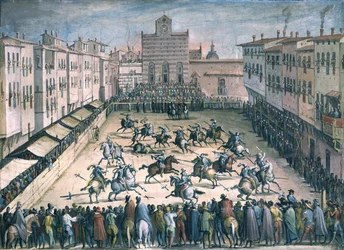 Hevosturnaus Piazza Santa Crocella, 1561-1562
